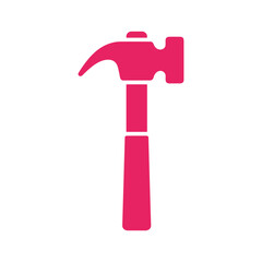 Pink Hammer Illustration