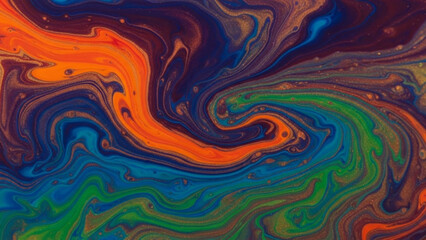 abstract fractal texture with red, gray and blue paint lines with colorful fractal sparkles