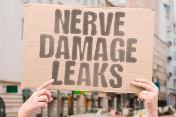 "Nerve Damage Leaks" Neuropathy causes urinary incontinence issues. NEUROPATHY. CAUSES. URINARY. INCONTINENCE. NERVE.