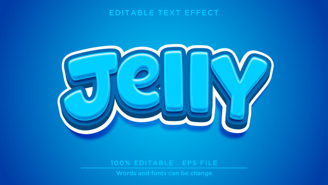 Jelly editable text effect, Jelly text effect