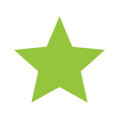 Obraz premium Green Star Illustration
