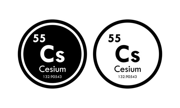 cesium  icon set. vector template illustration  for web design