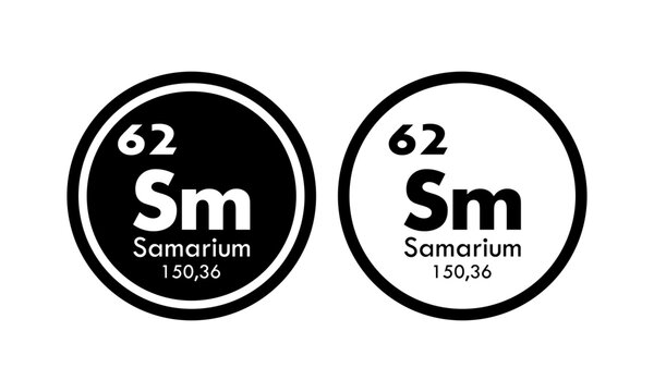 samarium icon set. vector template illustration  for web design