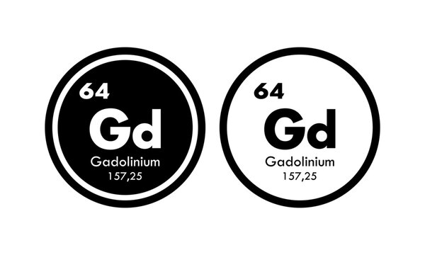 gadolinium icon set. vector template illustration  for web design