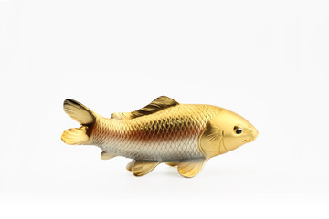 鉄製の鯉の置物