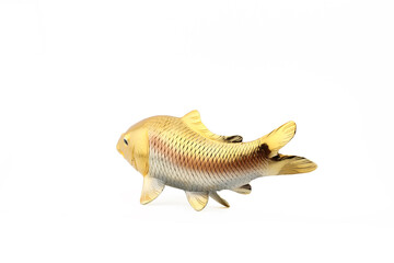 鉄製の鯉の置物