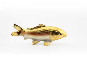 鉄製の鯉の置物