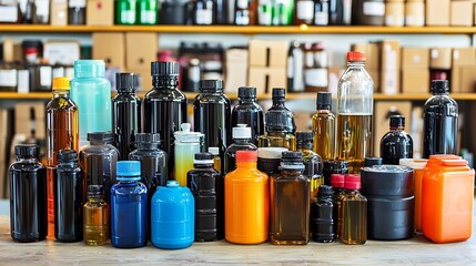 Oil sample fluorescence under UV light detect contaminants