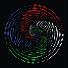 RGB Digital Spiral Vortex