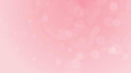 Soft bokeh on blurred pink background