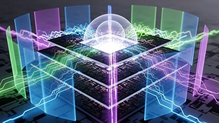 Advanced Microchip Processing with Data Streams and Energy Fields