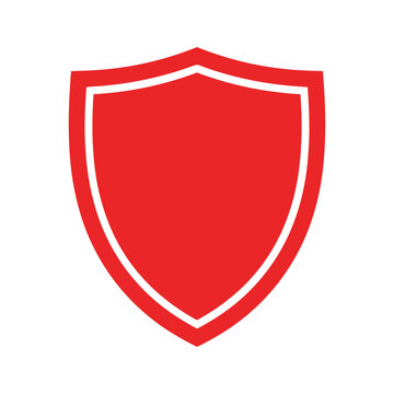 Red Shield Vector Illustration