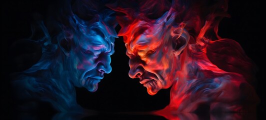 realistic photo of a glossy devil ,generative AI