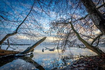 Winter am Berliner M&uuml;ggelsee.