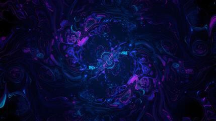 Swirling galaxy of colors