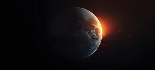 realistic photo of a glossy moon ,generative AI