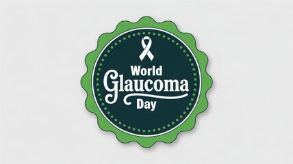 Awareness badge for World Glaucoma Page Page Day
