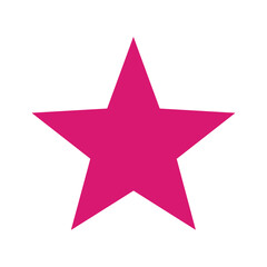Obraz premium Pink Star Icon