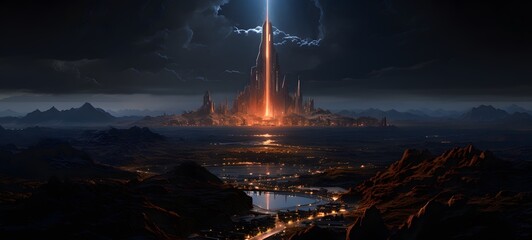 realistic photo of a glossy Holy place ,generative AI