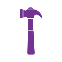 Purple Hammer Icon