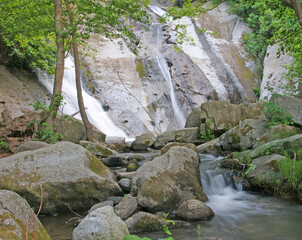A view from Ormanli Village Waterfall in Erdek Town, Balikesir, Turkey.