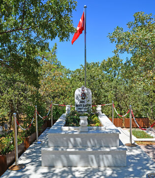 Havran, Turkey. August 13, 2019. A view from the Koca Seyit Monument and Tomb in Havran, Balikesir, Turkey