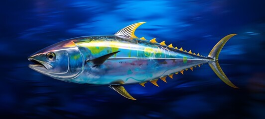 realistic photo of a glossy Tuna ,generative AI