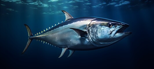 realistic photo of a glossy Tuna ,generative AI