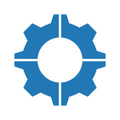 Blue Gear Icon