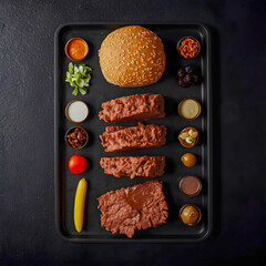 Burger Ingredients Background