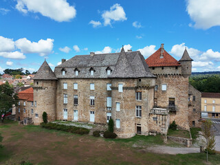 Castle in the village of Lacapelle-Marival in the south of France