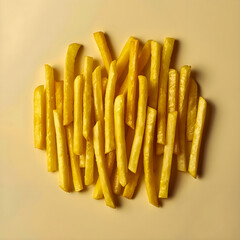 French Fries Minimal Background