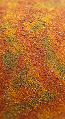 Abstract Spherical Texture of Multicolored Sand Grains Pattern Background Macro Close Up Colorful Mineral Decorative