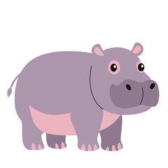 Obraz premium Cute Hippo Clip Art 