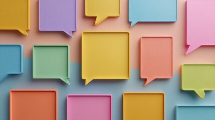 Speech frame, Colorful collection.