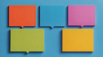 Speech frame, Colorful collection.