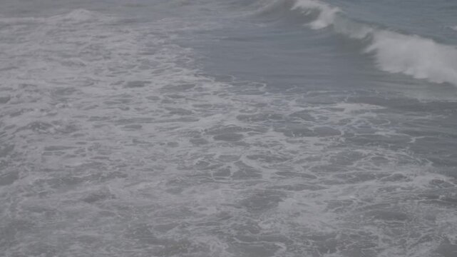 Powerful cinematic ocean waves crashing, dynamic nature background_2
