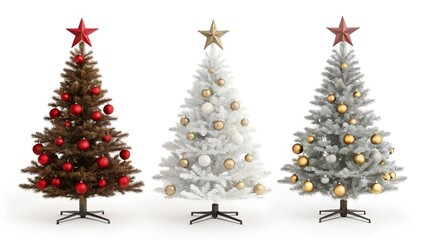 decorated christmas tree with decorations