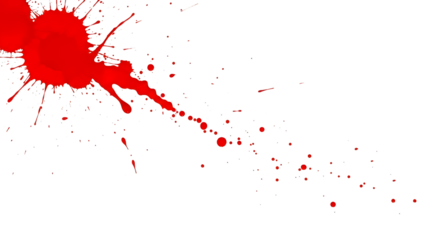 Dynamic Red Splatter On Black Background