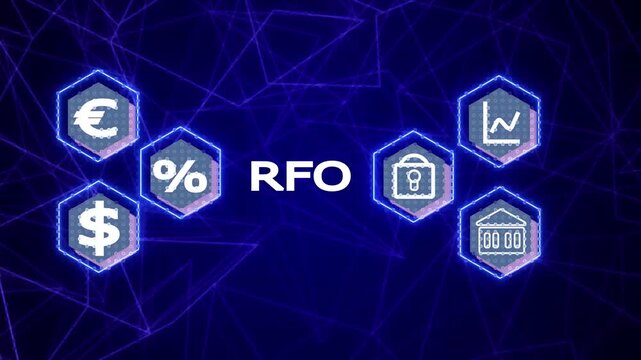 Return On Offer RFO Business Strategy Concept. RFO Business Strategy Illustration Highlighting Offers, Returns, and Corporate Growth