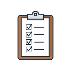 Clipboard with Checkmarks.