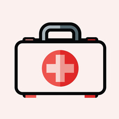 Obraz premium First Aid Medical Care Box.