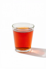Red Tea in Cup Isolated on White Background, High-Resolution Beverage Photography