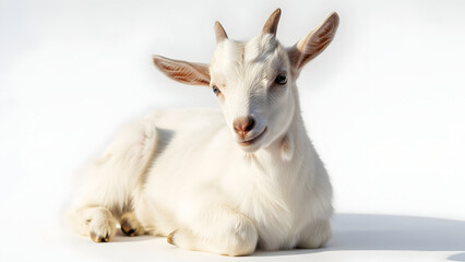 close up portrait of a goat