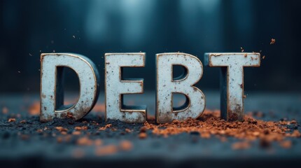 The rising national debt compared to GDP. Economic recession caused by excessive bad debt and long-term accumulation.
