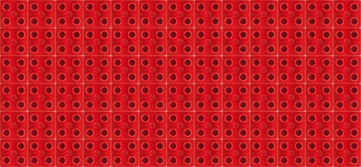 Obraz premium Fondo rojo de placa base de LEGO DUPLO