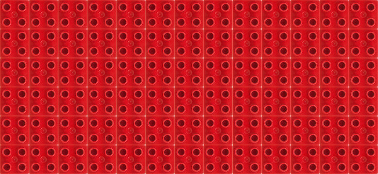 Fondo rojo de placa base de LEGO DUPLO