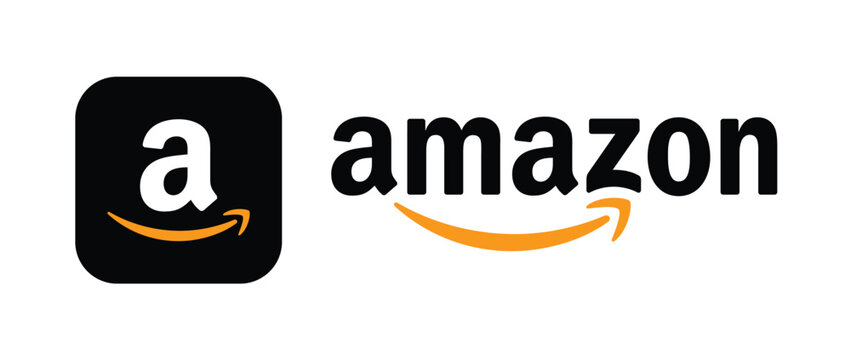 Update amazon logo vector, amazon icon symbol sign, Popular e-commerce amazon icon logo.