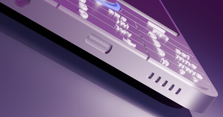 3d render mobile phone background wallpaper