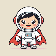 Obraz premium This cheerful little vector character design is perfectly suitable for various commercial children's products and branding requirements clearly shown.